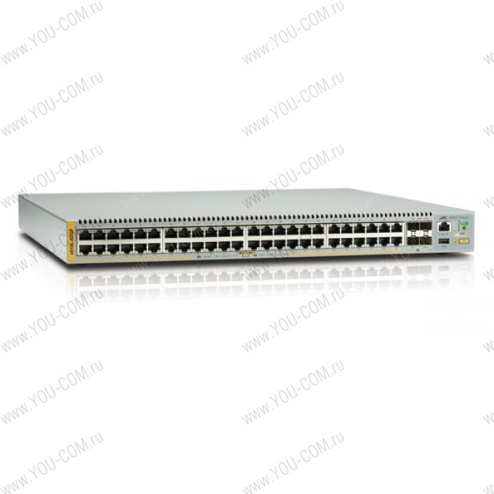 Коммутатор Allied Telesis Gigabit Edge Switch with 48 x 10/100/1000T POE+ ports, 4 x 1G SFP ports. Requires licenses to enable 10G uplink(незначительное повреждение коробки)