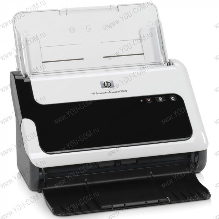 Сканер HP Scanjet Professional 3000 Sheetfeed Scanner (CIS, A4, 600x600dpi, 48bit, USB, ADF 50 sheet, 20(40)ppm, Duplex, small footprint, replace L1983A)_Demo