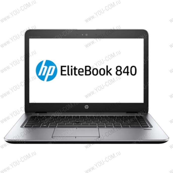 Ноутбук без сумки HP Elitebook 840 G4 Core i5-7200U 2.5GHz,14" FHD (1920x1080) AG,8Gb DDR4(1),256Gb SSD,51Wh LL,FPR,1.5kg,3y,Silver,Win10Pro