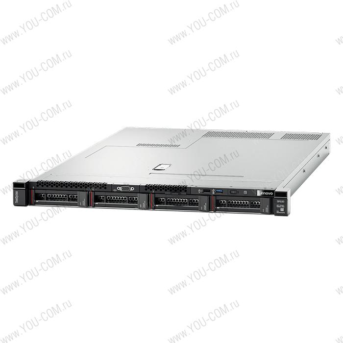 Сервер Lenovo ThinkSystem SR530 Rack 1U,Xeon Gold 5115 10C (2.4GHz/85W), 16GB/2666MHz/1.2V RDIMM (up to 12),noHDD 2,5" (up to 8),SR 930-8i (2GB Flash),noDVD,1xfree PCI, 2xGbE,1x750W Platinum p/s (up to 2)