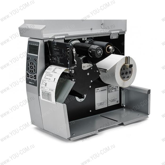 Zebra TT Printer ZT510; 4'', 300 dpi, Euro and UK cord, Serial, USB, Gigabit Ethernet, Bluetooth LE, Rewind, Mono, ZPL