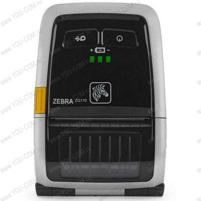 Zebra ZQ110 Mobile Printer 2", Bluetooth, USB, MSR, PSU