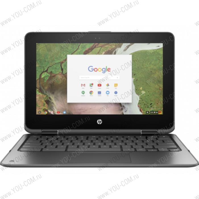 Ноутбук без сумки HP ChromeBook x360 11 G1 Celeron N3350 1.1GHz,11.6" HD (1366x768) Touch BV,8Gb,32Gb,47Wh LL,1.4kg,1y,Gray,ChromeOS