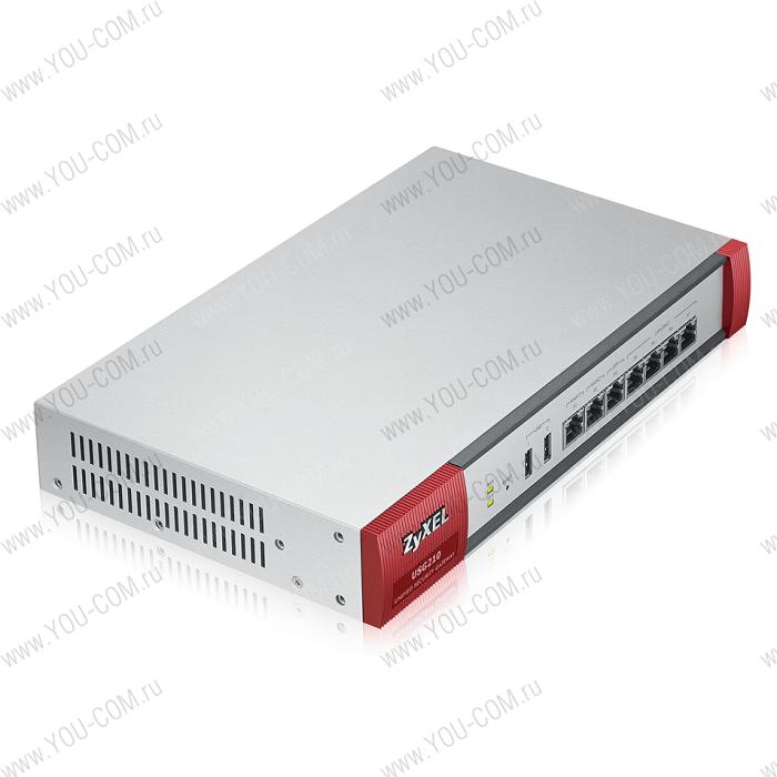 Межсетевой экран Zyxel USG210 с набором подписок на 1 год (AS,AV,CF,IDP), Rack, 2xWAN GE, 1xOPT GE (LAN/WAN), 4xLAN/DMZ GE, Device HA Pro, 2xUSB3.0, AP Controller (2/34)