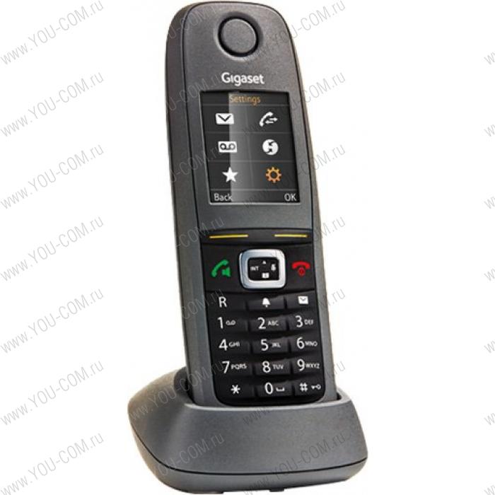 Беспроводной телефон DECT Gigaset R650H PRO RUS'(комплект: трубка и зарядное устройство, цветной дисплей, IP65, GAP, Cat-Iq 2.0