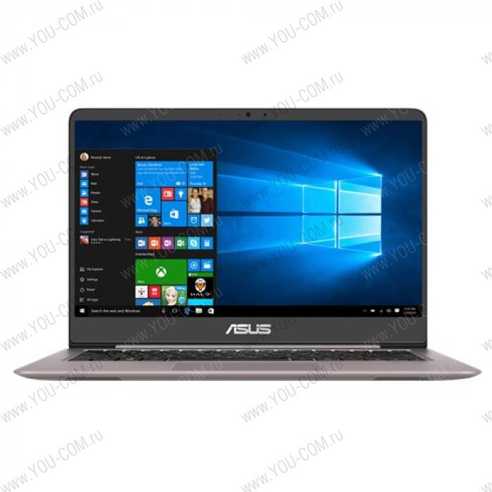 Ноутбук ASUS Zenbook UX410UF-GV008T Core i5-8250U/8Gb/1Tb+128GB M.2 SSD/GF MX130 2Gb/14.0"/FHD (1920x1080)AG/WiFi/BT/Cam/Windows 10/QUARTZ GREY/Illuminated KB/1,4kg/Sleeve
