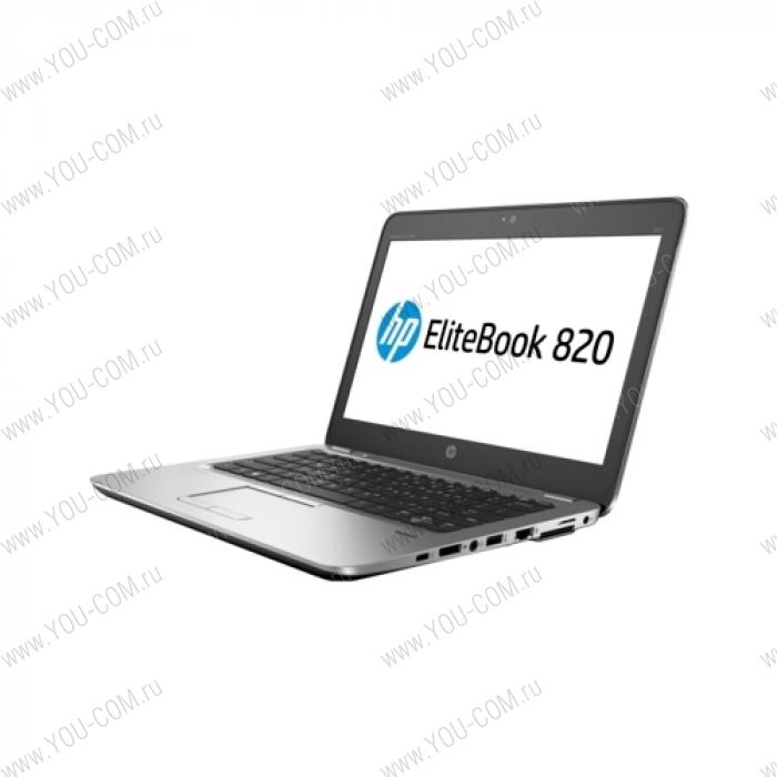 Ноутбук без сумки HP EliteBook 820 G4 Core i5-7200U 2.5GHz,12.5" FHD (1920x1080) AG,8Gb DDR4(1),256Gb SSD,49Wh LL,FPR,1.3kg,3y,Silver,Win10Pro