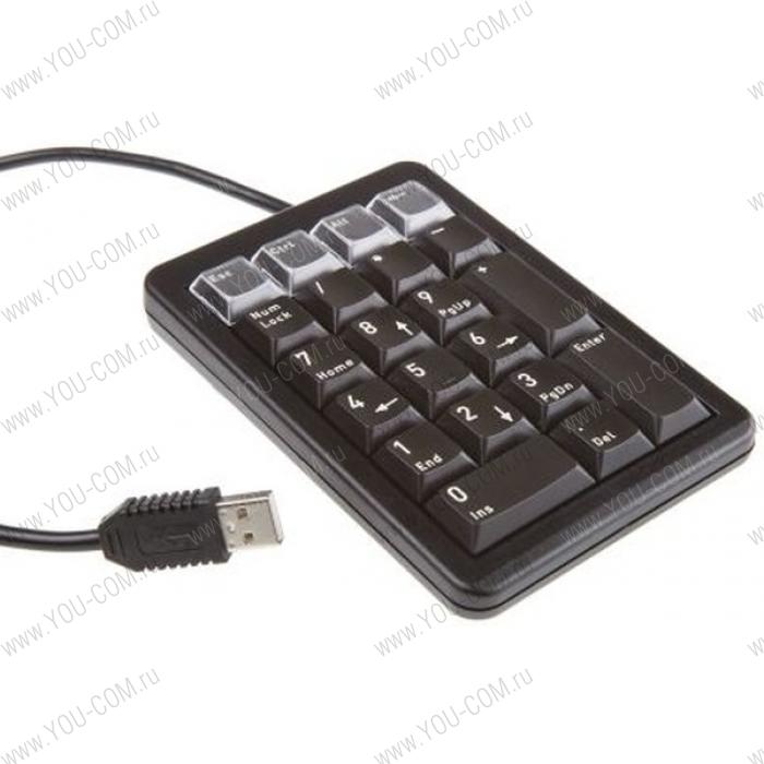 Клавиатура CHERRY G84-4700LUCUS-2 21 кл. прогр.кл., мех.,цифровой блок, USB, черный