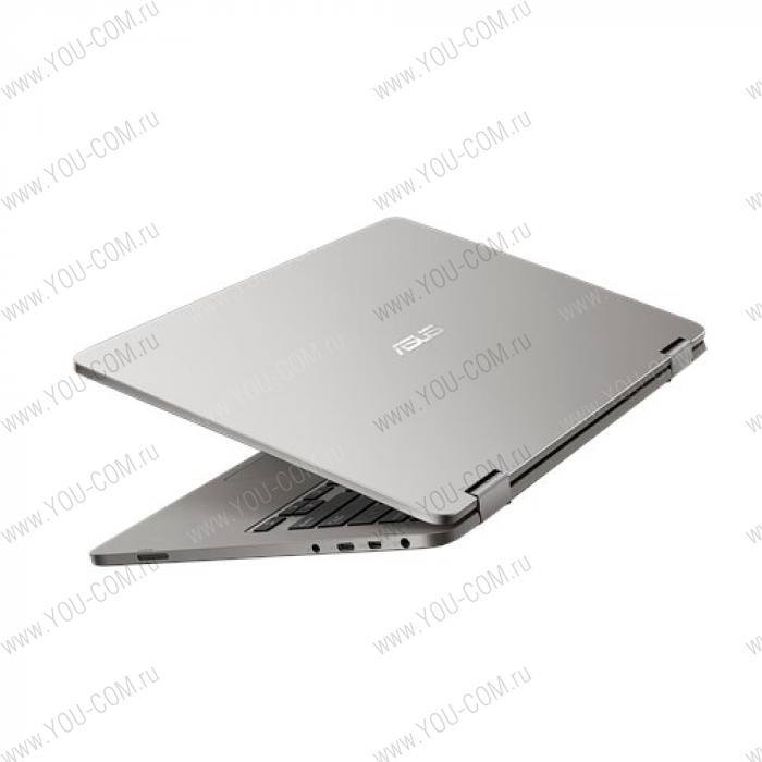 Ноутбук ASUS VivoBook XMAS Flip 14 TP401CA-EC131T Core I5-7Y54/4Gb/128Gb eMMC/Intel HD graphics 605/14.0"/FHD TOUCH (1920x1080)AG/WiFi/BT/Cam/Windows 10/1,4kg/LIGHT_GREY