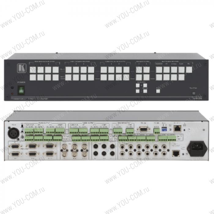 Матричный коммутатор 4х2 видео, s-Video, VGA, 2х2 YUV и стерео аудио