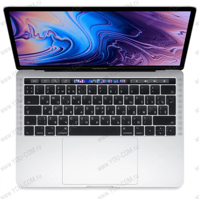 Apple 13-inch MacBook Pro, Touch Bar (2019), 2.4GHz quad-core 8thgen. Intel Core i5 TB up to 4.1GHz, 8GB, 512GB SSD, Intel Iris Plus Graphics 655, Silver