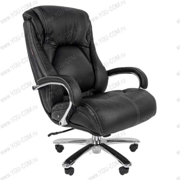 Офисное кресло Chairman 402 кожа черная
