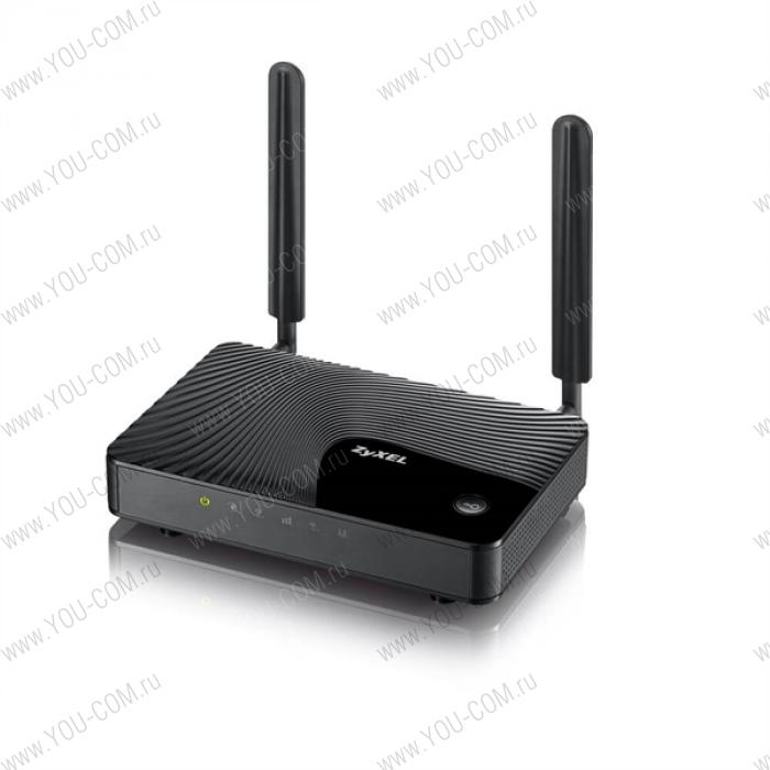 LTE Cat.4 Wi-Fi маршрутизатор Zyxel LTE3301-M209 (вставляется мини сим-карта), 802.11n (2,4 ГГц) до 300 Мбит/сек, 4xLAN FE, 2 внешние съемные LTE антенны