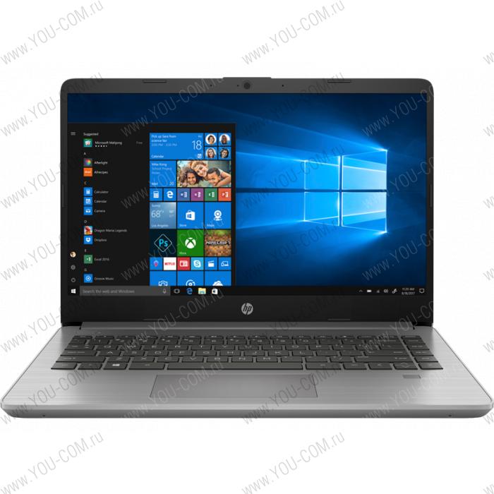 Ноутбук без сумки HP 340S G7 Core i5-1035G1 1.0GHz,14" FHD (1920x1080) AG Narrow Bezel,8Gb DDR4(1),256Gb SSD,41Wh LL,FPR,1.5kg,1y,Silver,Dos
