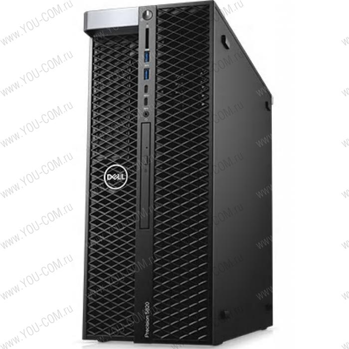 Рабочая станция Dell Precision T5820, W-2223 (4 cores up to 3.9 GHz Turbo), 16GB (2*8GB) 2666MHz DDR4 RDIMM ECC, 256GB M.2 PCIe NVMe class 40 SSD, Graphics not included, Integrated Intel RSTe controller, 16X Half Height DVD +/- RW, keyboard, optical mouse, Ubuntu Linux 18.04, 3Y NBD