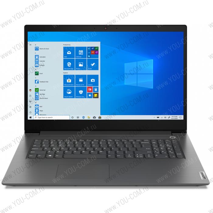 Ноутбук Lenovo V17-IIL 82GX007QRU, 17.3" FHD (1920x1080) IPS AG, I3-1005G1 1.2G, 2x4GB DDR4 2667, 256GB SSD M.2, Intel UHD, WiFi, BT, NoODD, 2cell 42Wh, NoOS, 1Y CI, 2.2kg, 