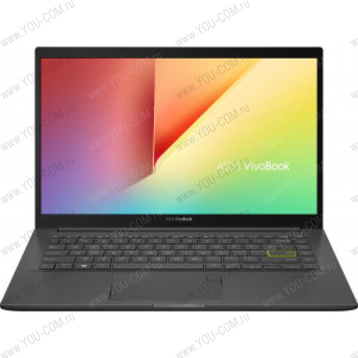 Ноутбук ASUS VivoBook 14 K413JA-EB533T Core i3-1005G1/8Gb/512GB SSD/14.0 FHD (1920x1080) AG IPS/WiFi6/Numpad/Illum KB/BT/Cam//Windows 10 Home/Black/1.4Kg