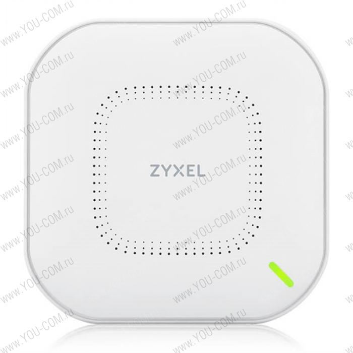Комплект из трех гибридных точек доступа Zyxel NebulaFlex NWA210AX, WiFi 6, 802.11a/b/g/n/ac/ax (2,4 и 5 ГГц), MU-MIMO, антенны 4x4, до 575+2400 Мбит/с, 1xLAN 2.5GE, 1xLAN GE, PoE, защита от 4G/5G, бе