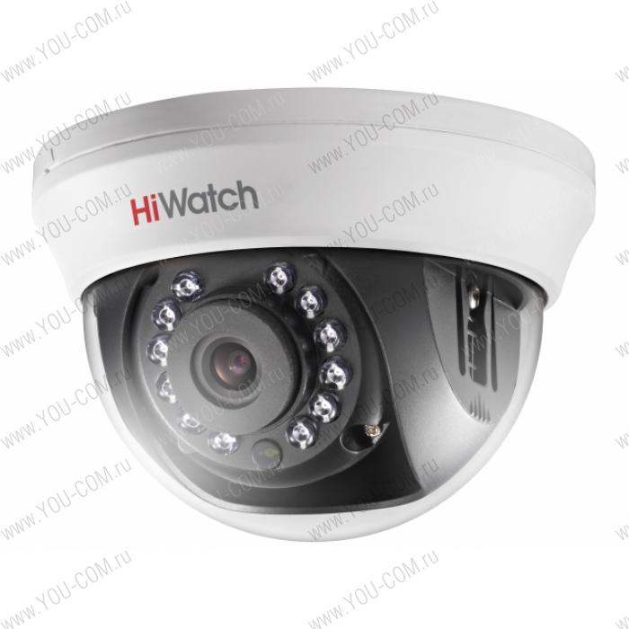 2Мп внутренняя купольная HD-TVI камера DS-T201(B) (3.6 mm) с ИК-подсветкой до 20м 1/2.7"" CMOS матрица; объектив 3.6мм; угол обзора 82.2°; механический ИК-фильтр; 0.01 Лк@F1.2;  OSD, DWDR, BLC, DNR; Smart ИК; видеовыход: 1 х HD-TVI/AHD/CVI/CVBS; -20°С до +45°С; 12В DC±15%, 4Вт макс.