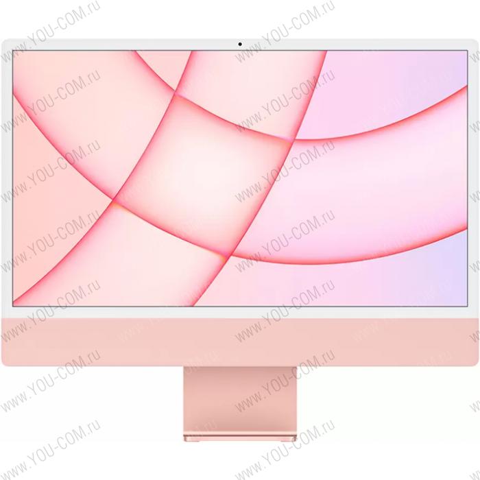 Моноблок Apple 24-inch MGPM3RU/A  iMac (2021): Retina 4.5K, Apple M1 chip with 8-core CPU & 8core GPU, 8GB, 256GB SSD, 2xTbt/USB 4, 2xUSB-3, 1Gb Ethernet, Kbd w.Touch ID, Mouse - Pink