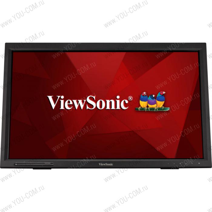 Монитор Viewsonic 23.6" TD2423 Touch VA LED, 1920x1080, 7ms, 250cd/m2, 3000:1, 20Mln:1, 178°/178°, D-Sub, DVI, HDMI, USB-hub, 60Hz, колонки, Tilt, VESA, Black