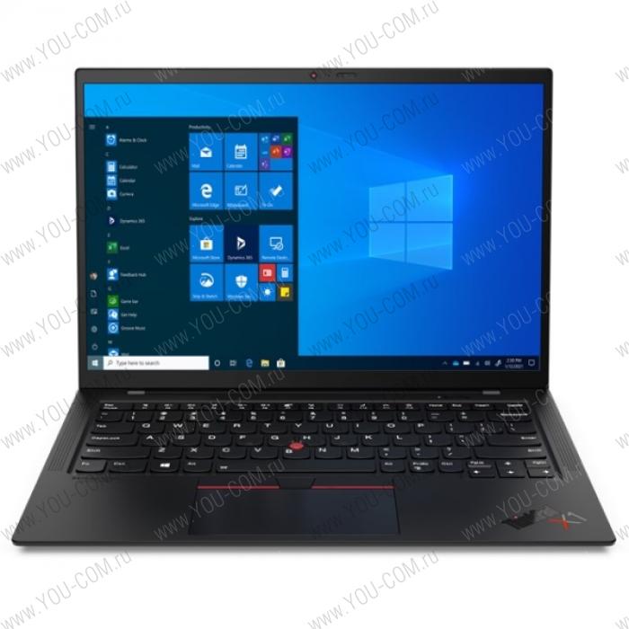 Ноутбук Lenovo ThinkPad Ultrabook X1 Carbon G9 T 20XW0083RT, 14" WQUXGA (3840x2400) GL 500N, i7-1165G7 2.8G, 16GB LP4X 4266, 1TB SSD M.2, Intel Iris Xe, WiFi 6, BT, 4G-LTE, FPR, IR Cam, 4cell 57Wh, 65W USB-C, Win 10 Pro, 3Y PS, 