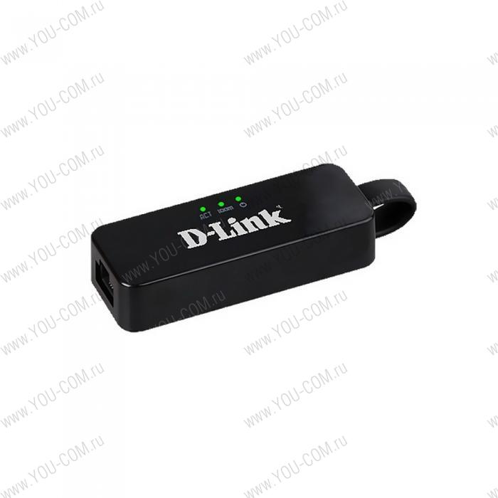 Сетевой адаптер D-Link DUB-E100/E1A, USB 2.0 Network Adapter with 1 10/100Base-TX port.1 USB type A (male) port, 1 x 10/100 Base-TX port, support MAC OS X 10.6 to 10.14, Windows 7/8/10, Linux, support USB 1.0/ 1.1/2