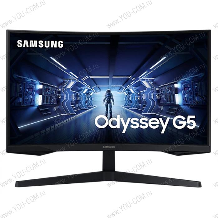 Монитор Samsung 27" C27G54TQW VA LED изогнутый GAMING-монитор Odyssey G5 2560x1440 1ms 2500:1 250cd 178/178 2*HDMI DP 144Hz FreeSync HDR10 Tilt VESA Black