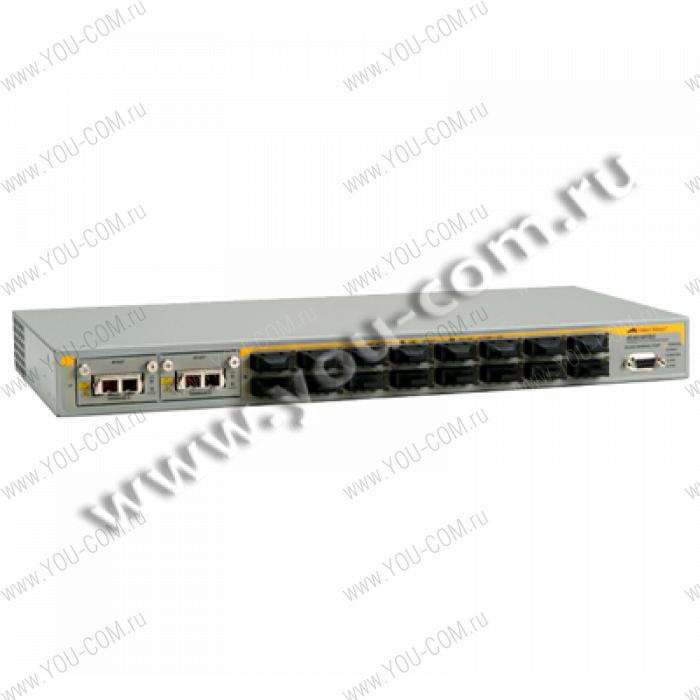 Allied Telesis L2+ switch with 16-100FX ports plus 2 expansion slots