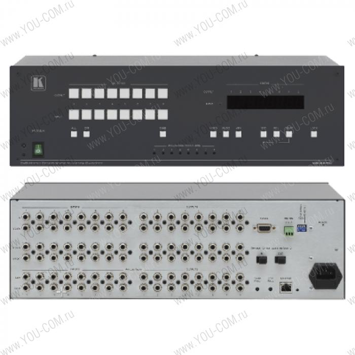 Коммутатор 8х8 компонентного видео YUV, звуковых стереосигналов и цифрового аудио SPDIF и Toslink, до 1080р