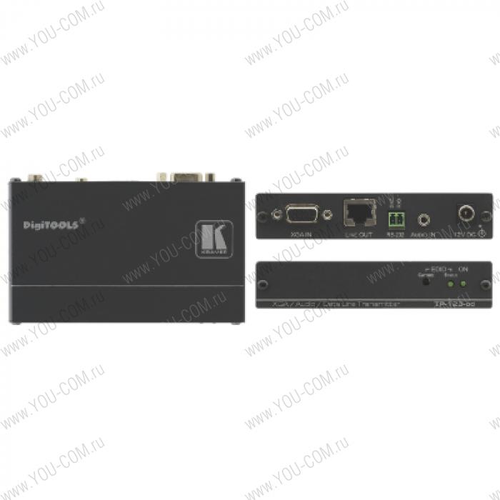 Передатчик VGA, звуковых стерео и RS-232 сигналов в витую пару (TP) с молниезащитой