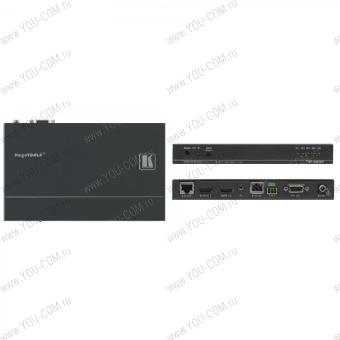 Коммутатор 2x1 и передатчик HDMI, RS-232, ИК, Ethernet по витой паре HDBaseT; до 100 м