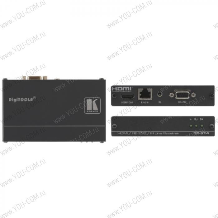 Приёмник HDMI, RS-232 и ИК-сигналов по витой паре DGKat