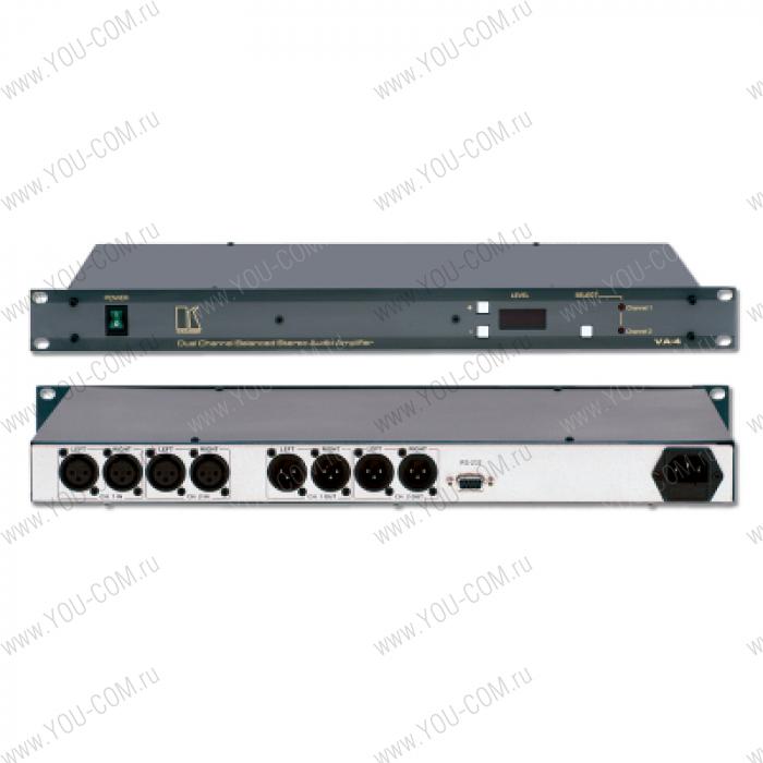 2-канальный регулятор громкости балансных звуковых стереосигналов с управлением по RS-232
