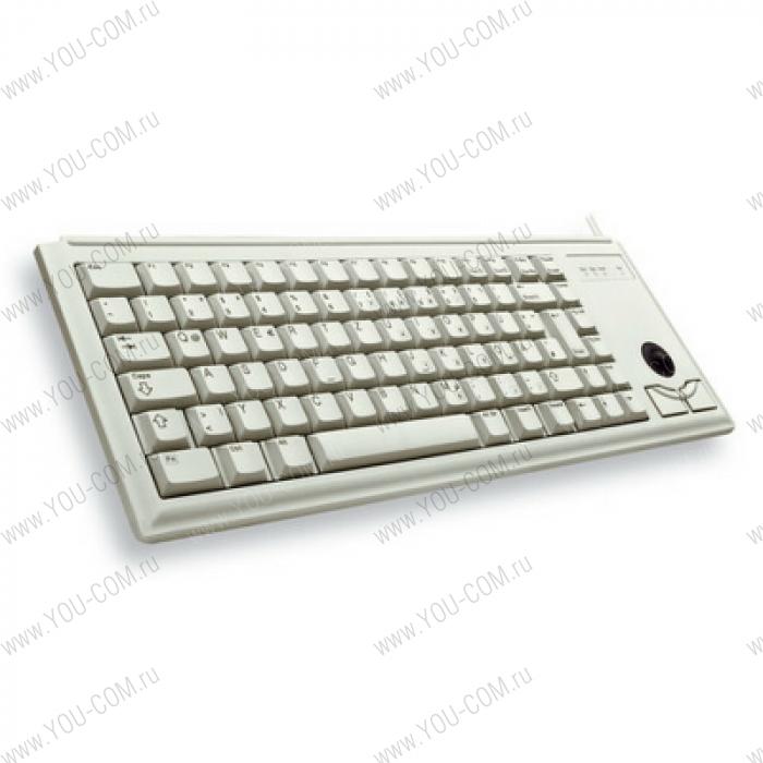 Клавиатура CHERRY G84-4400LPBRB механика,Trackball, grey, мини ,PS/2