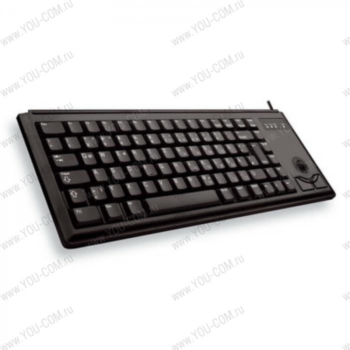 Клавиатура CHERRY G84-4400PRBRB механика,Trackball, мини ,PS/2,black