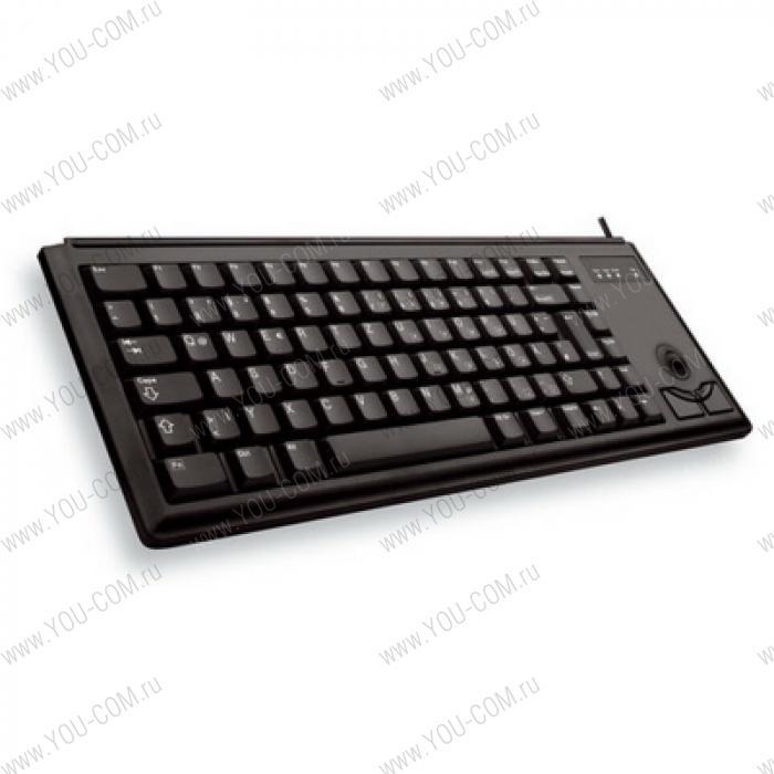 Клавиатура CHERRY G84-4420LUBRB-2 механика,Optical trackball, мини ,USB, black