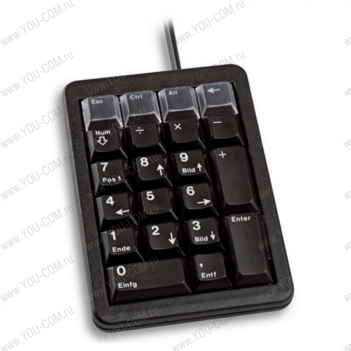 Клавиатура CHERRY G84-4700LPBUS-2 21 кл. прогр.кл., мех.,цифр.блок ,PS/2, black