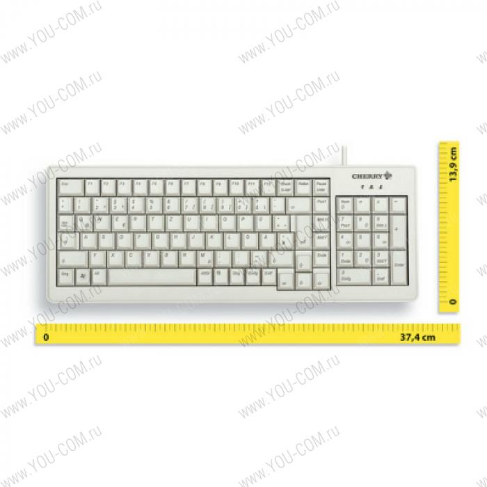 Клавиатура CHERRY G84-5200LCMRB-0 механика, Slim , Combo