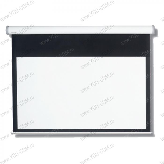 Экран настенный с электроприводом Digis Ellipse (black) формат 4:3 (237*240), 113", рабочая поверхность 172-230  MW DSEES-4303B (пульт ДУ в комплекте)