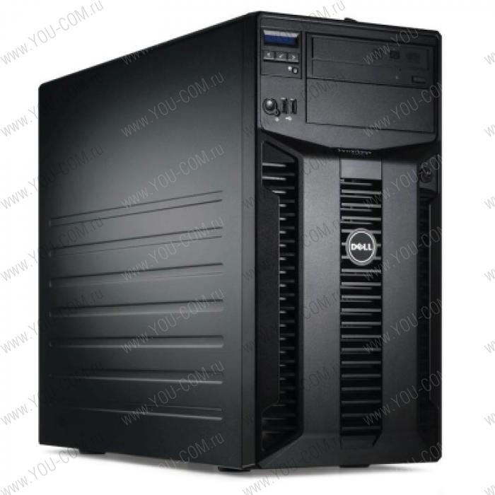 Dell PE T310 X3430 (2.40Ghz) 4C, 4GB (2x2GB) RDIMM, PERC H200 (RAID 0,1,10), DVD+/-RW, (2)*500GB Near Line SAS 6Gbps 7.2k 3.5" HotPlug HDD (up to 4 HotPlug HDD), Gigabit LAN, iDRAC6 Embedded BMC, RPS (2)*400W, Tower, 3y NBD warranty