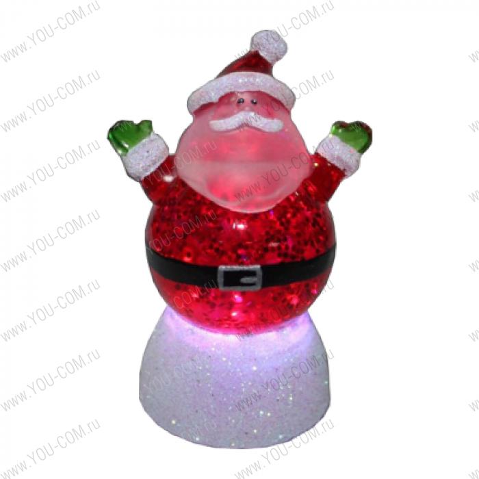 Подарок сувенир "Веселый дед-мороз" настольный USB, с подсветкой