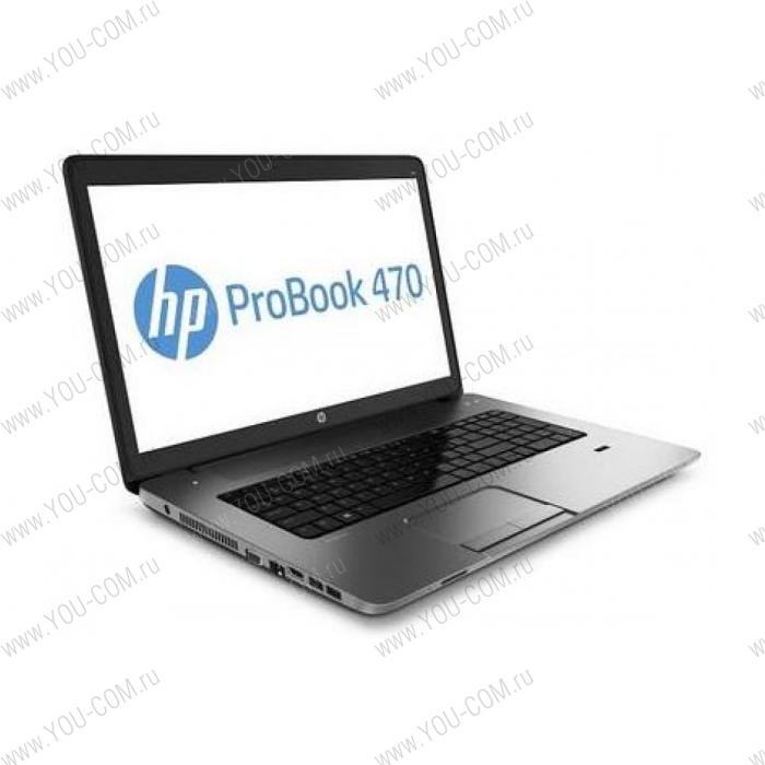 HP Probook 470 Core i3-4000M 2.4GHz,17.3"HD+ LED AG Cam,4GB DDR3L(1),500GB 5.4krpm,DVDRW,ATI.HD8750М 1Gb,WiFi,BT,6C,2.4kg,1y,Dos+Сумка