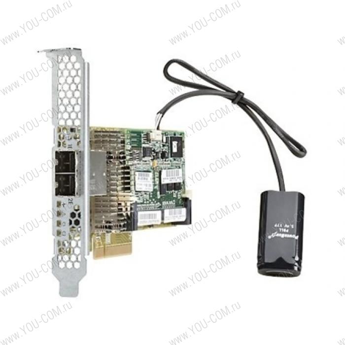 HP SAS Controller Smart Array P431/4GB FBWC/6Gb/2-port Ext, PCI-e 3.0