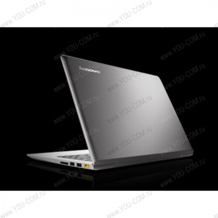 Lenovo IdeaPad U330Р 13.3"(1366x768) мат., Ci3-4010U(1.7Ghz), 4GB DDR3, 500GB 5.4krpm, WiFi,BT, Intel HD Graphics 4400, VGA,HDMI,USB2.0, 2xUSB3.0, no ODD, WebCam, 6cell, 1.55 kg, Grey, DOS