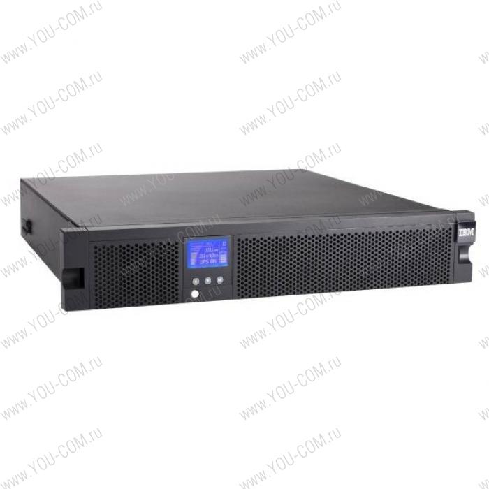 IBM 1500VA/1000W, LCD 2U RM UPS, 230V, Line-Interactive, USB/COM, NMC slot, in C14, out 4xC13, no power cord