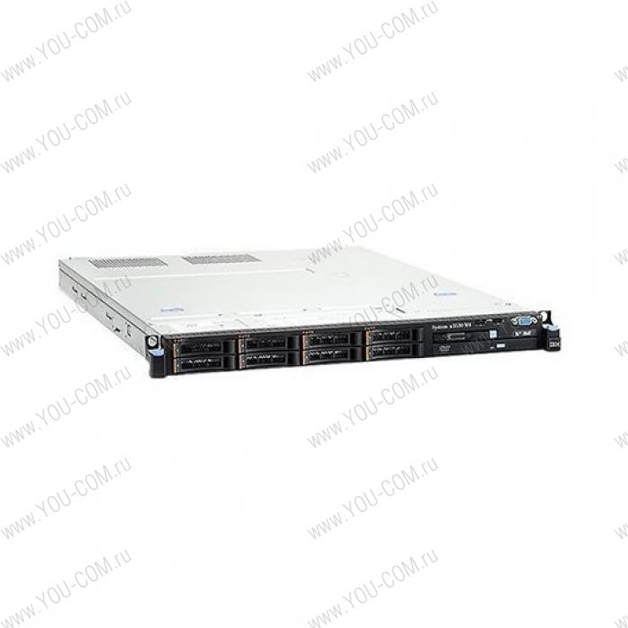 IBM Expsel x3530M4 Rack 1U, 1xXeon E5-2407v2 4C (2.4GHz/10M/1333MHz/80W), 1x8GB 1.35V 1600MHz RDIMM, noHDD 2.5" HS SAS/SATA(up8), M5110 (512MB flash,raid 0/1/10/5/50), DVDRW, 2xGbE, 1x460W HS PSU(up2)