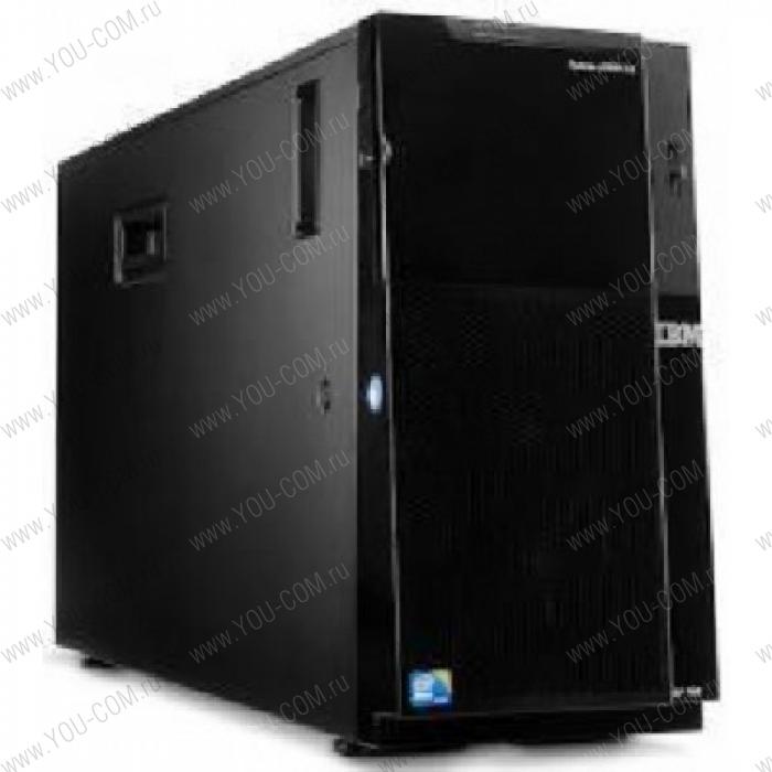 IBM ExpSel x3500M4 Tower 5U,1xXeon E5-2620v2 6C(2.1GHz/15M/1600MHz/80W),1x8GB, 1.35V 1600MHz RDIMM,noHDD 2.5"HS SAS/SATA(8up),M5110(512MB flash,raid 0/1/10/5/50),DVDRW,4xGbE,1x550W HS PSU(up2),no pow.