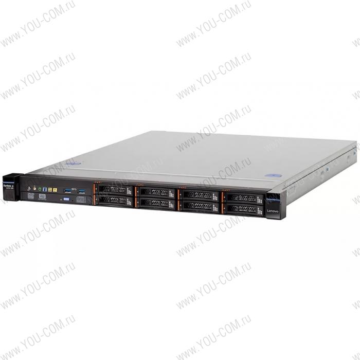 IBM Express x3250 M5 Rack 1U,1xXeon E3-1270v3 4C (3.5GHz/8MB/1600 DDR3/80W), 1x8GB (1.35V/1600MHz/UDIMM), noHDD 2.5" HS SAS/SATA(8), M1115(RAID 0, 1, 10), DVDRW, 2xGbE, 1x460W 80+ Gold HS PSU (up2)