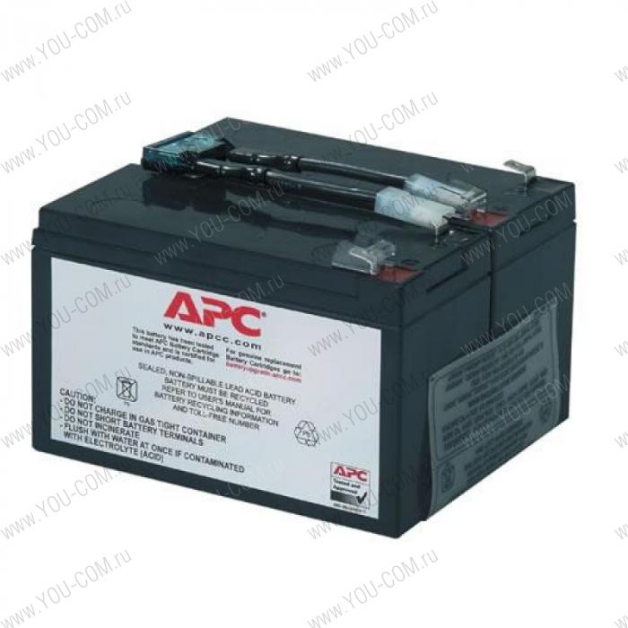 Комплект сменных батарей для источника бесперебойного питания apc Battery replacement kit for SU700RMinet, SU700RMI (сборка из 2 батарей)